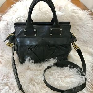 Rag & Bone Mini Aviator black Leather Bag.